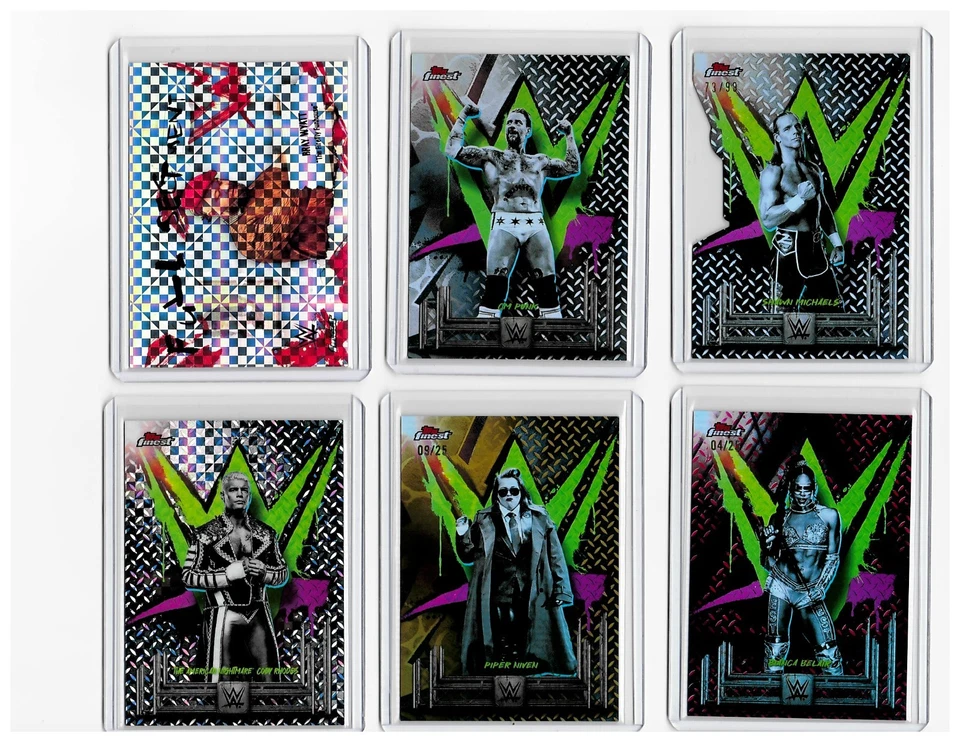 2025 WWE Topps Finest Insert Pick Your Card Auto SSP Refractor Buy 4 Get 20% OFF - Image 2 of 4