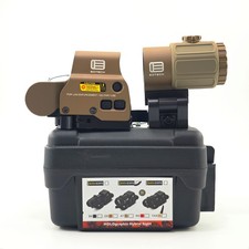 G43 3X QD Magnifier 558 Red Green Dot Holographic Reflex Sight Scope 20mm Tan