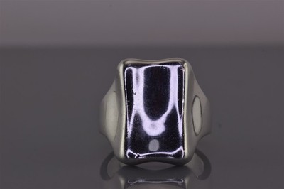 Robert Lee Studio Sterling Silver Rectangular Modernist Band Ring 18g 925 Sz: 10