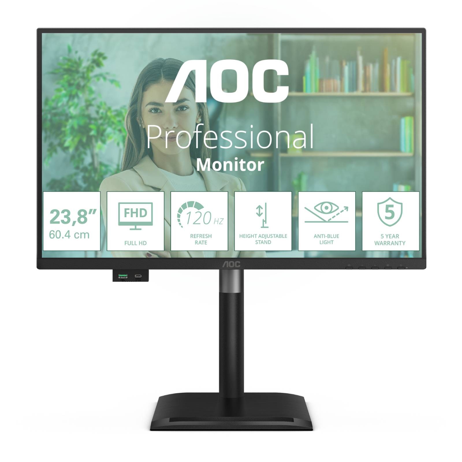 AOC 24P4U 23.8-inch Full HD IPS Monitor