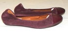 Lanvin Aubergine Suede Mary Jane Flat Shoes Size 39.1/2  9.1/2B with Bags &Box — photo 6
