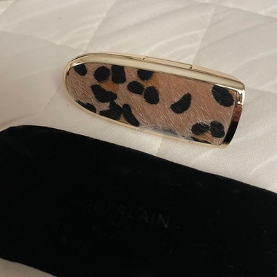 Guerlain Rouge G Lipstick Case Leopard Pattern Limited Makeup Accessory New
