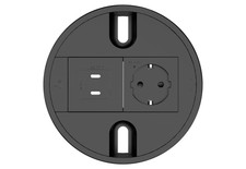 Kramer T-IN2-RND1 Tabletop Connectivity Box S...
