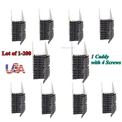 #ad Lot DELL 2.5 HARD DRIVE CADDY TRAY FOR R620 R630 R720 R730 POWEREDGE 8FKXC G176J $810.00