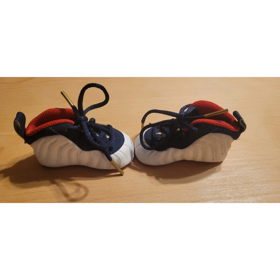 Nike Little Posite One "Obsidian/White/Red" Toddler Kids' Shoe - Image 2 of 4