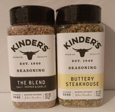 Kinder's The Blend 14.5 oz Buttery Steakhouse Seasoning 12.5 oz. 2 Pack