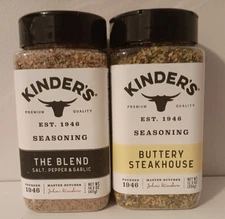Kinder's® The Blend  14.5 oz & Buttery Steakhouse Seasoning 12.5 oz. (2 Pack)