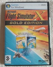 Microsoft Flight Simulator X Gold Edition PC 3X DVD Complete with Key & Manuals 