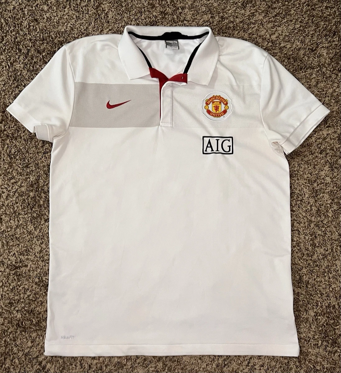 Nike White Manchester United International Club Soccer Fan Apparel