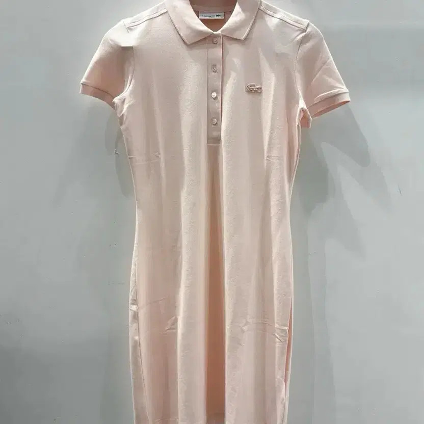 Lacoste Women's Slim Fit Mini Pique Dress Pink Size 34 thumbnail 3