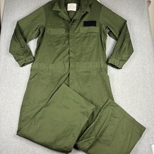 US Military Coverall Utility Mens 52L Green Poly Cotton Work Jumpsuit UNICOR
