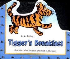 TIGGER'S BREAKFAST (CHUNKY BOARD BOOK) By Ernest H. Shepard Excellent Condition
