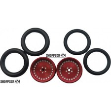 Pro Track Classic in Red 3/4" O-Ring Drag Front Wheels for 1/16" axle