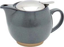 ZERO JAPAN Universal Teapot 450ml Stone Gray Ceramic Made in Japan Stainless Lid