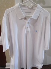 Tommy Bahama Men's XL Polo Shirt Supima Island Zone - White