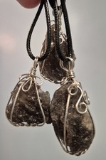 Moldavite Irregular Natural Stone Crystal Pendant Necklace