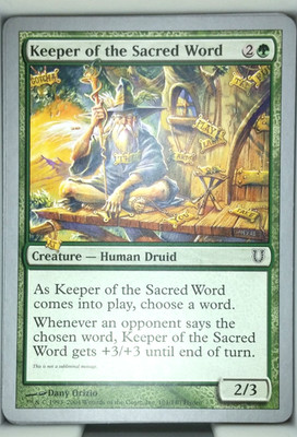Keeper of the Sacred Word x4 - Unhinged - MtG Magic the Gathering NM - U095