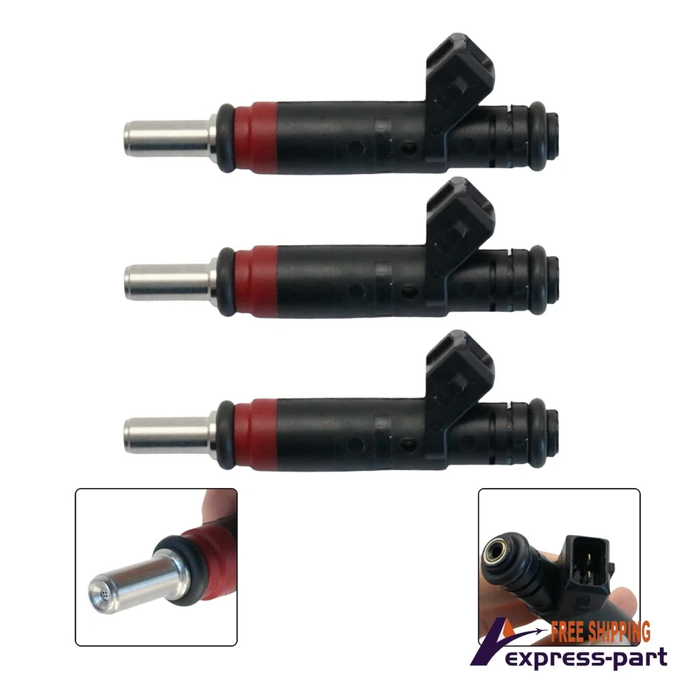 For Sea-Doo GTX RXP RXT Speedster 215 Challenger 180 3X Fuel Injectors 420874520 Foto 3 de 4
