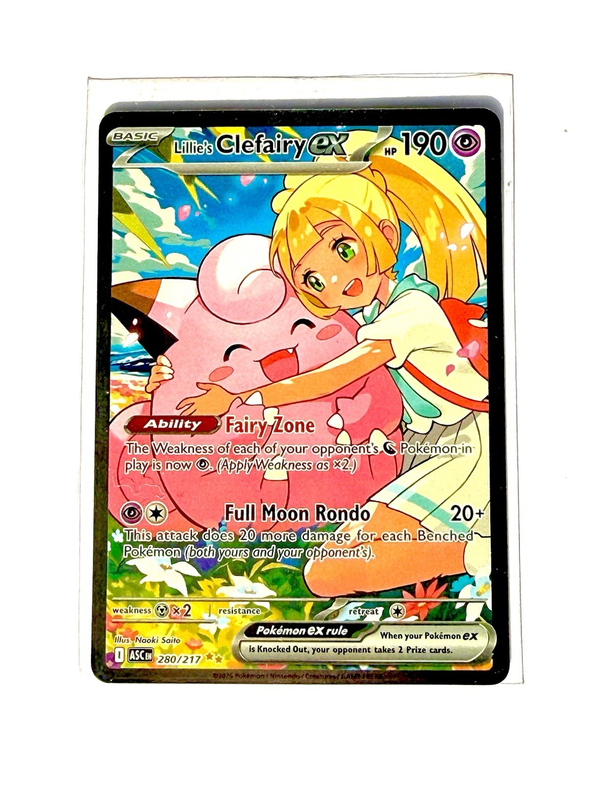 Lillie's Clefairy ex - 280/217 - SIR - Ascended Heroes - Pokemon Card - NM/M