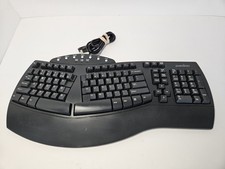 Perixx PERIBOARD-512 Wired Full-Size Ergonomic Natural Split Keyboard, Black