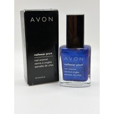 Avon Nailwear Pro+ Nail Enamel Cosmic Blue Shimmer Polish 12ml 0.4 fl oz NIB