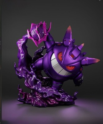 POKEMON MECHA GENGAR 3D Resin ACTION FIGURES. Coloring