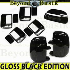 1999-2007 Ford F250-f550 Crew Gloss Black Door Handle Coversmirrorstailgate 1999-2007 Ford F250-f550 Crew Gloss Black Door Handle Coversmirrorstailgate
