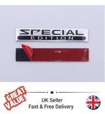 Alumininium SPECIAL EDITION Badge Emblem Car Boot Trunk Tailgate Sticker Chrome