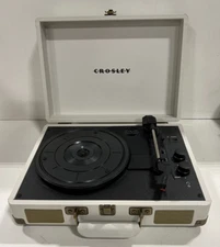 Crosley Portable Record Player (CR8005E-WS), White
