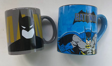 Vintage Pair Batman  Joker Mugs DC Comics