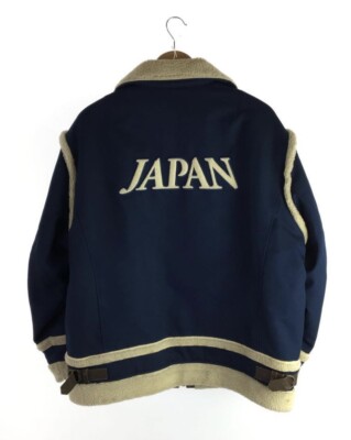 希少！NAGANO 1998 オリンピックボアジャケット Nagano Olympics National Team Official Bore Jacket Blue Mens M