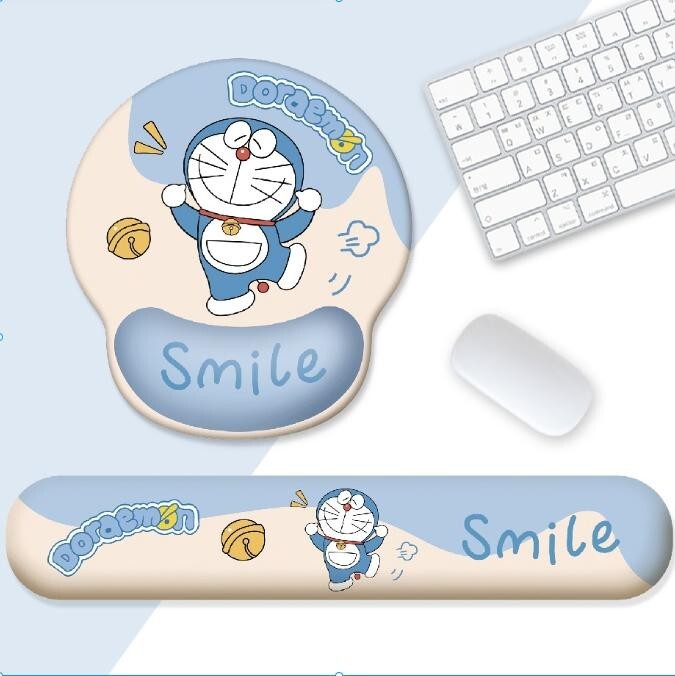 Ergonomic silicone wrist pad for mouse and keyboard - comfortable learning desk pad