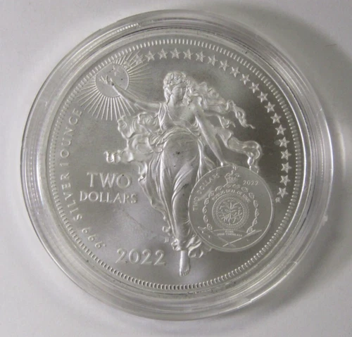 2022 1oz .999 Fine Silver Niue Icons of Inspiration Albert Einstein Round