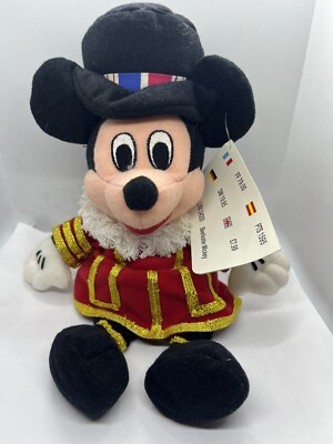 DISNEY STORE BEANIE PLÜSCH BEEFEATER MICKEY MIT ETIKETT 