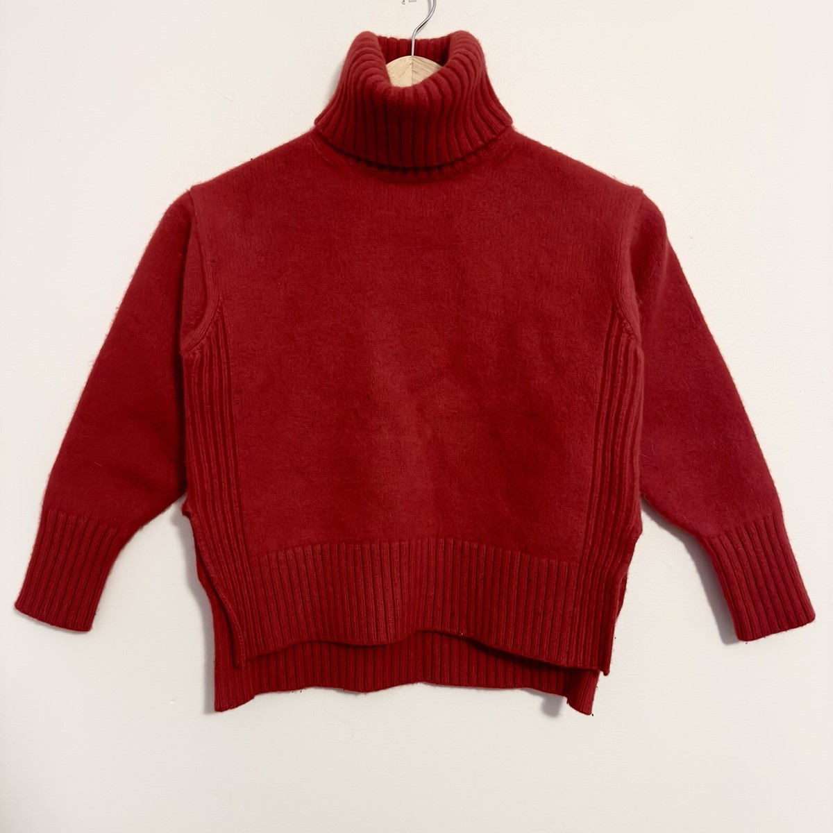 Cable Knit Turtleneck Sweater Ralph Lauren Red Sweater Women'