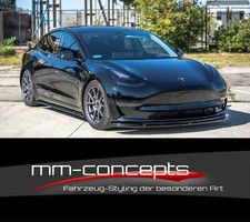 CUP Spoilerlippe SCHWARZ für Tesla Model 3 Frontspoiler Spoilerschwert Lippe V2