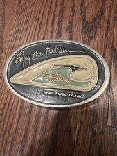 Vintage Harley Davidson Belt Buckle 1989 Great American Buckle Co Fuel Tank