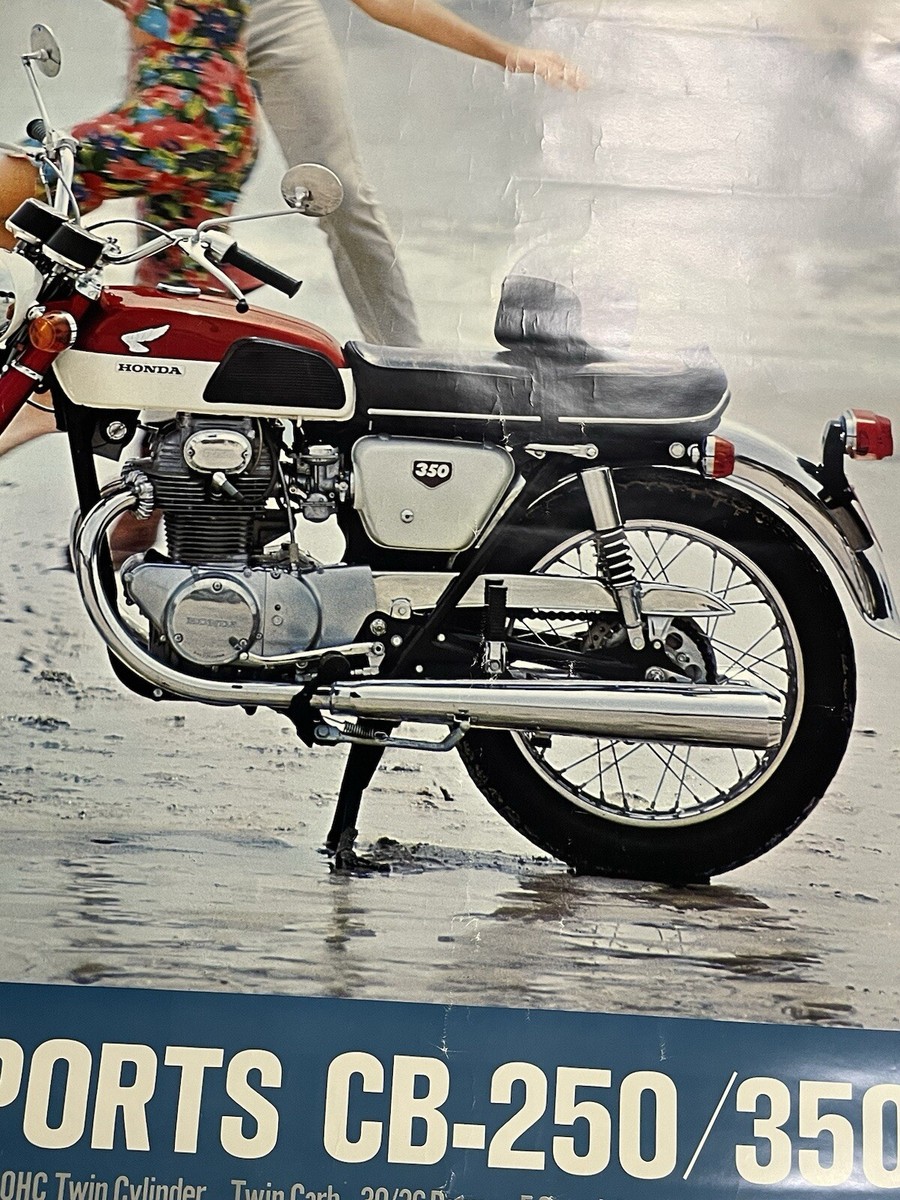 VTG 1967 Japanese Honda Motorcycle Super Sports CB-250/350