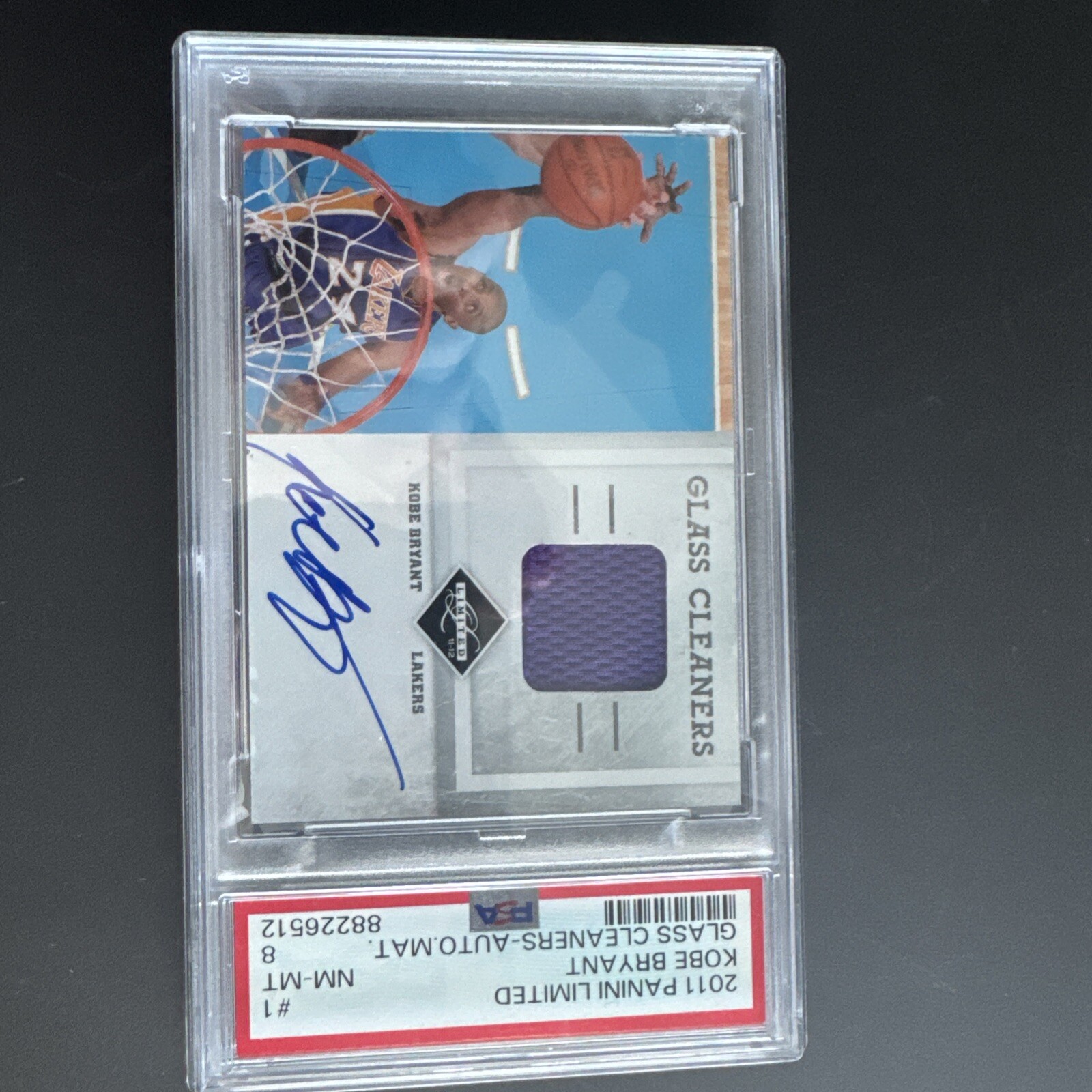 Kobe Bryant Glass Cleaners patch Auto panini 2009 コービー 