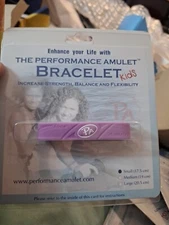 Performance Amulet Bracelet ~ Increase Strength, Endurance, Balance Small purple