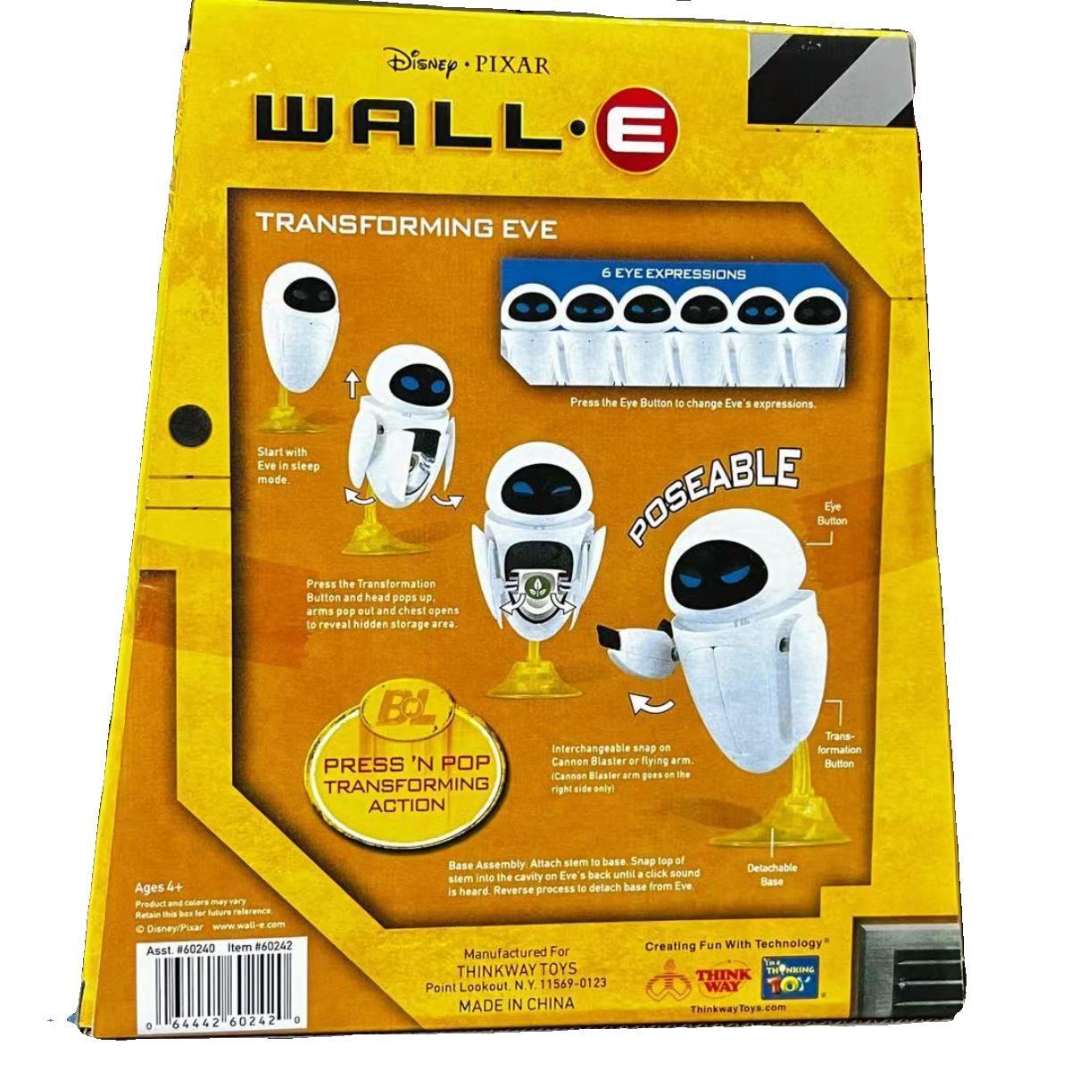 Robot Toy Wall E Thinkway Toys Original Transforming Eve Action