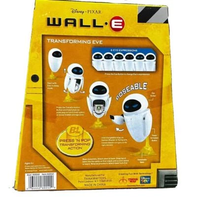 ウォーリー トランスフォーミング イヴ New Robot Toy Wall E Thinkway