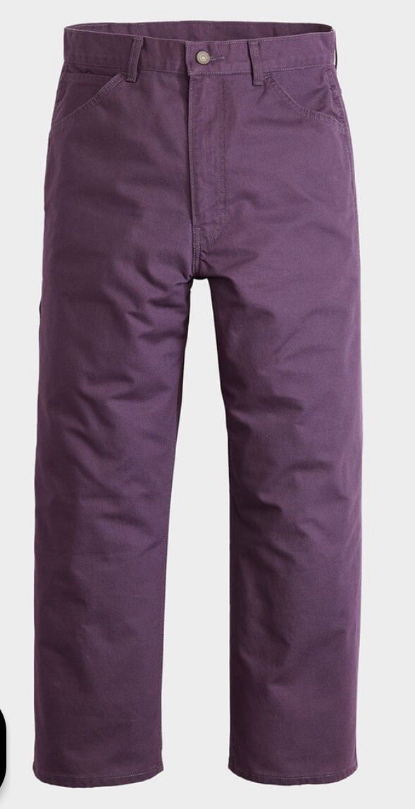 Levi's Skateboarding Cropped Carpenter Pants Jeans Purple