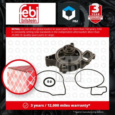 Water Pump fits VAUXHALL INSIGNIA A 2.0 08 to 17 A20NHT Coolant 009194747 Febi
