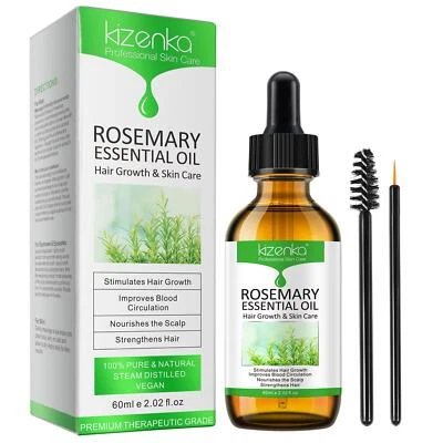Rosemary Oil for Hair Growth, Eyebrow Eyelash Growth Skin Care 100% Pure Natural