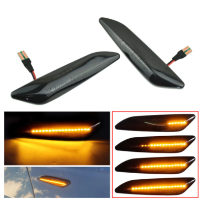 Frecce luci LED Progressive Laterali per Lancia Delta Ypsilon Nero Dinamiche
