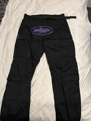 Corteiz Purple Cargo Corteiz Cargo Pants Back Purple