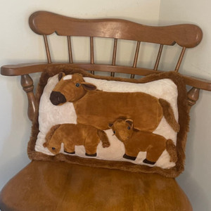 Rare JAAG Plush 3-D Horse Pillow 18"