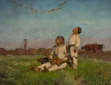 Jozef Chelmonski : "Storks" (1900) - Giclee Fine Art Print