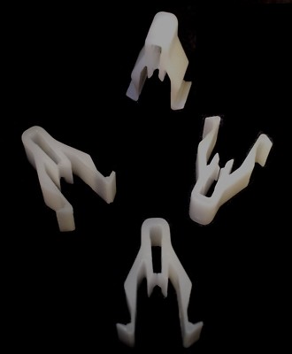 6x Befestigung Verkleidung CLIPS Halter für MITSUBISHI weiß Mq907568 NEU #079